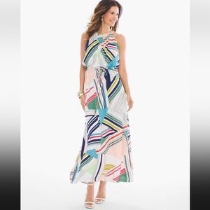 Chico's Multicolor Striped Maxi Dress
